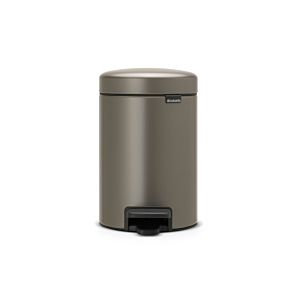 Poubelle À Pedale Newlcon 3L - Platinium Poubelles de salle de bain