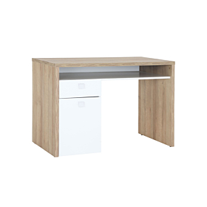 Bureau Globo - Chêne Marron / Blanc Chambre enfant