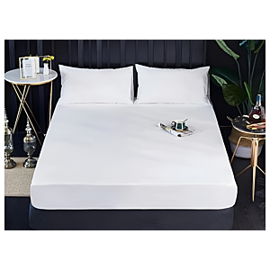 Protège Matelas Bouclette Impermeable - Blanc