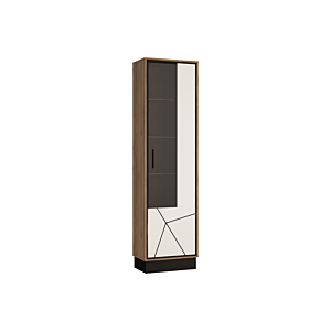 Petite Vitrine Brolo Led En Option - Blanc Brillant Séjour