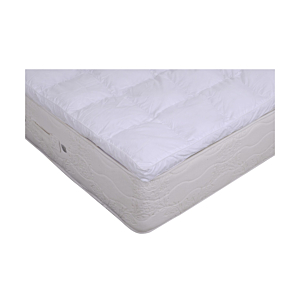 Surmatelas Fmt 5Cm Coton/Flocons- Blanc Essentiel HIVER