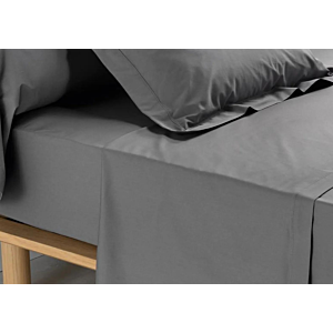 Drap Plat 240X300Cm Percale - Anthracite