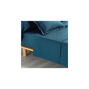 Drap Plat Percale - Bleu