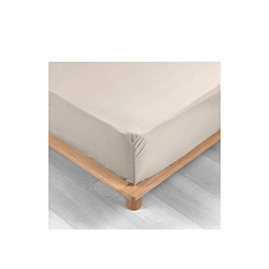 Drap Housse Percale Uni 78 Fils - Beige