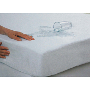 Protège Matelas Jersey Imperméable - Blanc Textile blanc