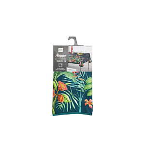 Nappe Anti-Tâche Tropical Vintage - Bleu