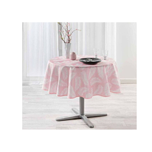 Nappe Ronde Imprimée Lifette - Rose Nappe et serviettes