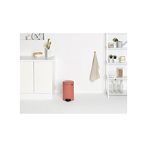 Poubelle À Pedale Newlcon 12L - Terracotta / Rose