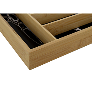 Rangement Ustensiles En Bambou 355Mm - Noir