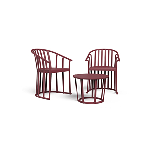 Set De Balcon Raff Avec Fauteuils Et Table - Bordeaux