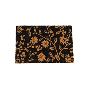 Paillasson Fleur 40X60Cm - Bleu / Marron Paillasson