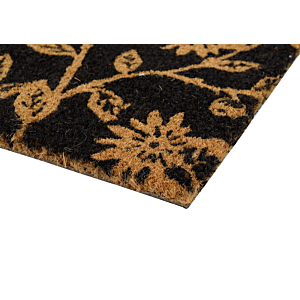 Paillasson Fleur 40X60Cm - Bleu / Marron