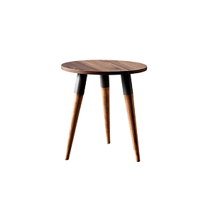 Table De Coin Flemens 45X45X51Cm - Taupe / Chêne Tables basses
