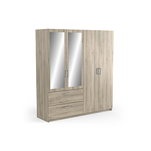Armoire Ready 4 Portes -Chêne