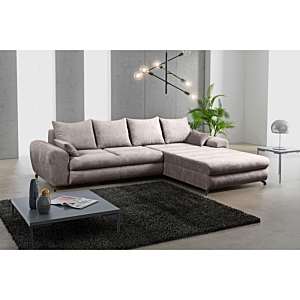 Canapé D'Angle Réversible Yoko + Fonction Lit + Rangement - Taupe
