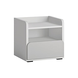 Table De Chevet Flexi - Blanc / Gris Clair