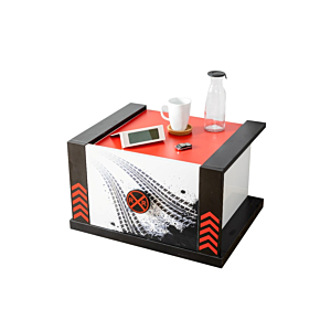 Table De Chevet Champion - Rouge Chambre enfant