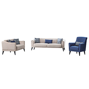 Salon Moon 3+2+1 Avec Fonction Lit Sofa