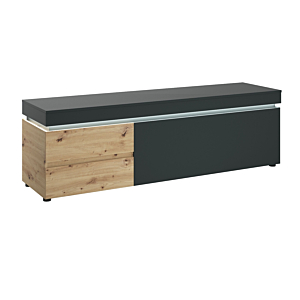 Meuble Tv Avec Led Luci - Artisan Oak / Gris