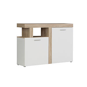 Commode Juleda - Sonoma / Blanc