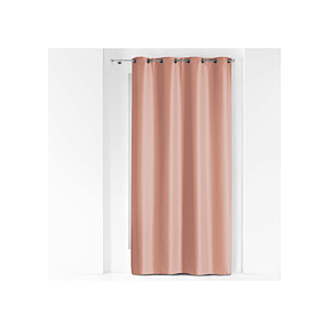 Rideau Occultant À Oeillets En Métal Poly Uni Essentiel - Rose Poudre Rideaux