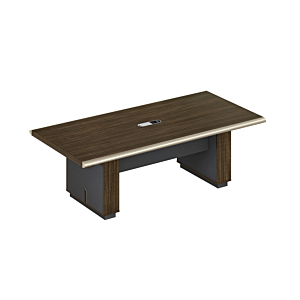 Table De Réunion Luxury - Chêne Foncé / Gris