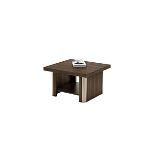 Table De Café Luxury 60X60X50Cm - Chêne Foncé Déstockage