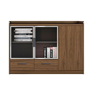 Élément De Rangement Mural Excellence 120X40X85Cm - Marron