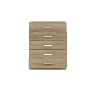 Commode Panama Avec 5 Tiroirs - Chêne