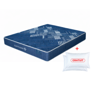 Matelas Doremi Capitaine - Bleu / Noir + Oreiller Gratuit