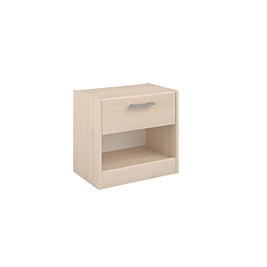 Table De Chevet Charly 1 Tiroir Avec 1 Niche - Chêne / Blanc Chambre enfant