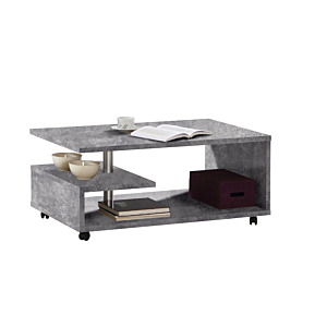 Table Basse Bailey - Béton/Gris Clair Séjour