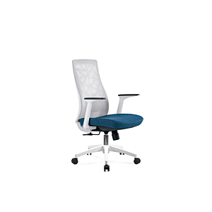 Fauteuil Sénateur Beirut - Gris / Bleu