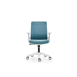 Fauteuil Sénateur Bari Avec Accoudoirs Blancs