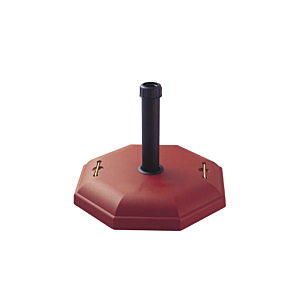 Base Parasol 32 Kg Octogonale - Rouge