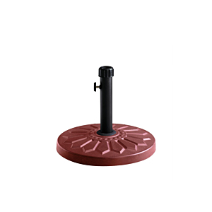 Base Parasol 13 Kg Ronde - Rouge
