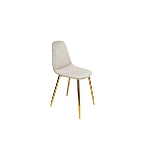 Chaise Pieds Dore - Beige