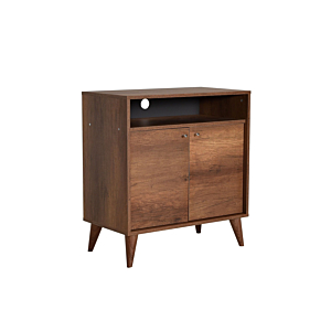 Meuble Multifonctions London 2 Portes + Niche - Marron