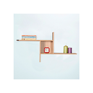 Étagère Murale Avec Niche Zigzag - Beige
