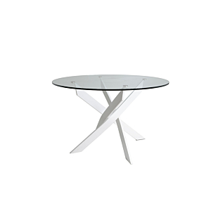 Table À Manger Ruth - Blanc / Naturel