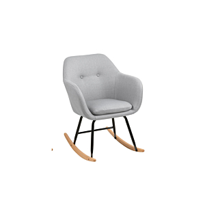 Fauteuil À Bascule Emilia - Gris Clair Déstockage