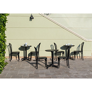 Table Moon Ronde Pliable - Noir 