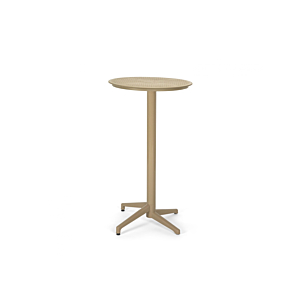 Table Haute Moon Ronde - Cappuccino Soldes été vague 2