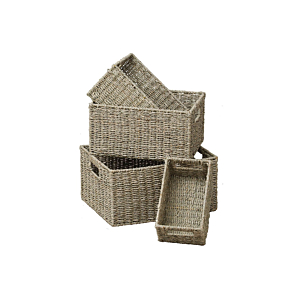 Panier Rectangulaire 35X25X18Cm - Beige