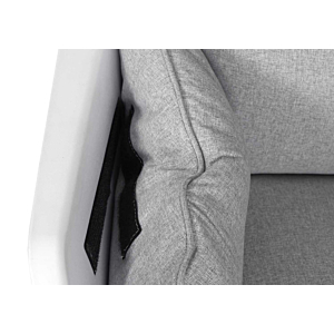 Fauteuil Mora - Gris Clair