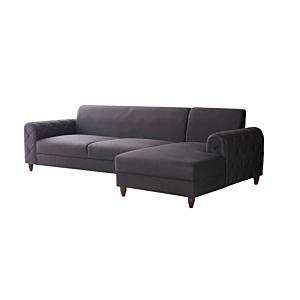 Canapé D'Angle New Natello Méridienne Droite - Anthracite