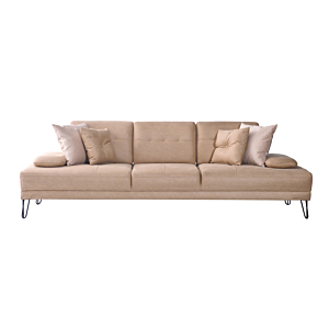 Salon New Bass 2 Canapés + 1 Fauteuil - Beige