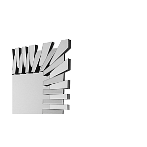 Miroir Décoratif 120X80X4Cm - Gris