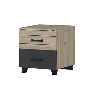 Table De Chevet Boss - Gris Foncé / Beige Chambre enfant
