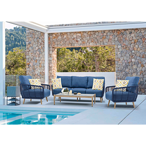 Salon De Jardin Apple - Bleu